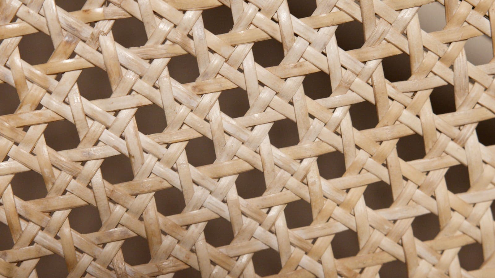 Close view of a tensioned mesh chair back